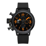 Men Automatic Self Wind Mechanical Rubber Strap Watch