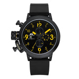 Men Automatic Self Wind Mechanical Rubber Strap Watch