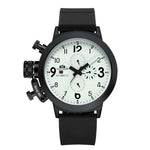 Men Automatic Self Wind Mechanical Rubber Strap Watch