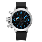 Men Automatic Self Wind Mechanical Rubber Strap Watch