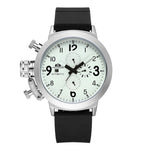 Men Automatic Self Wind Mechanical Rubber Strap Watch