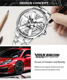 Custom Design Sport Car Rim Watches