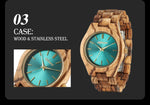 Wood Watch Quartz Ladies Clock