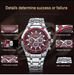 Wristwatch Full Steel Waterproof Men's Clock