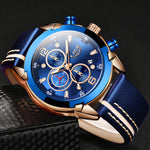 LIGE New Chronograph Quartz Watch Men