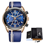 LIGE New Chronograph Quartz Watch Men