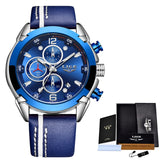 LIGE New Chronograph Quartz Watch Men