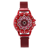 Women Watch Mesh Magnet 360 Degree Rotating Dial