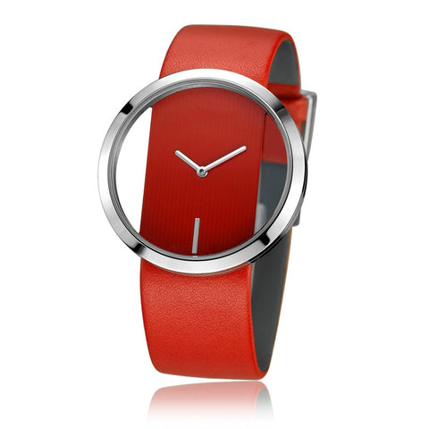 Leather clock Women watch