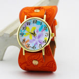 shsby Printed leather Bracelet women dress Watch