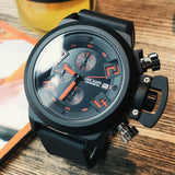 Big Dial Waterproof Silicone Strap Casual Watch