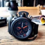 Big Dial Waterproof Silicone Strap Casual Watch