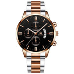 Men luxury business Quartz watch golden