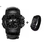 LED Military Watch with compass 30M Waterproof