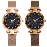 Luxury Women Watches Magnetic Starry