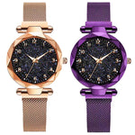 Luxury Women Watches Magnetic Starry