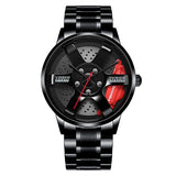 Custom Design Sport Car Rim Watches