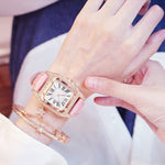 Square Luxury Diamond Women Watch