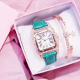 Square Luxury Diamond Women Watch