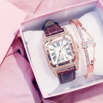 Square Luxury Diamond Women Watch