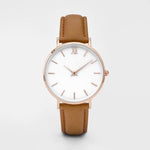 Simple Leather Quartz Woman Watch